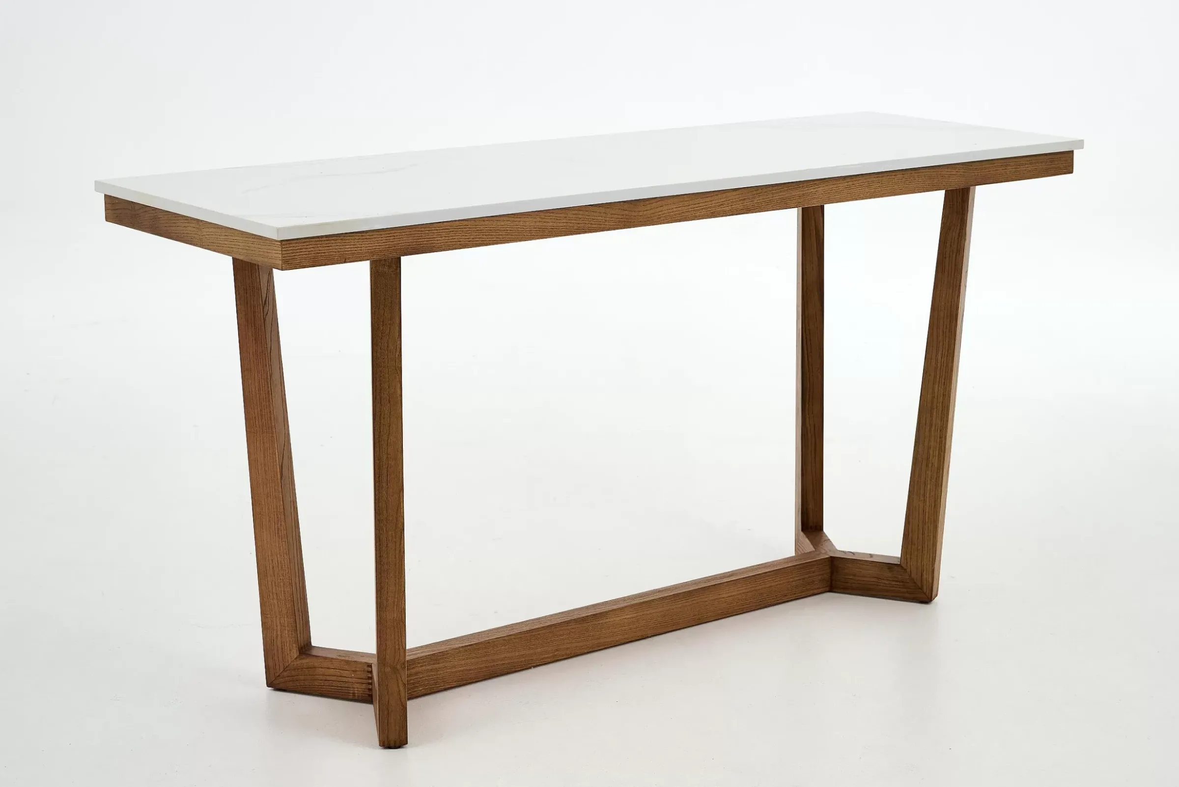Table A Cafe^Flamant Marnix, Table Console, Chene Et Pierre