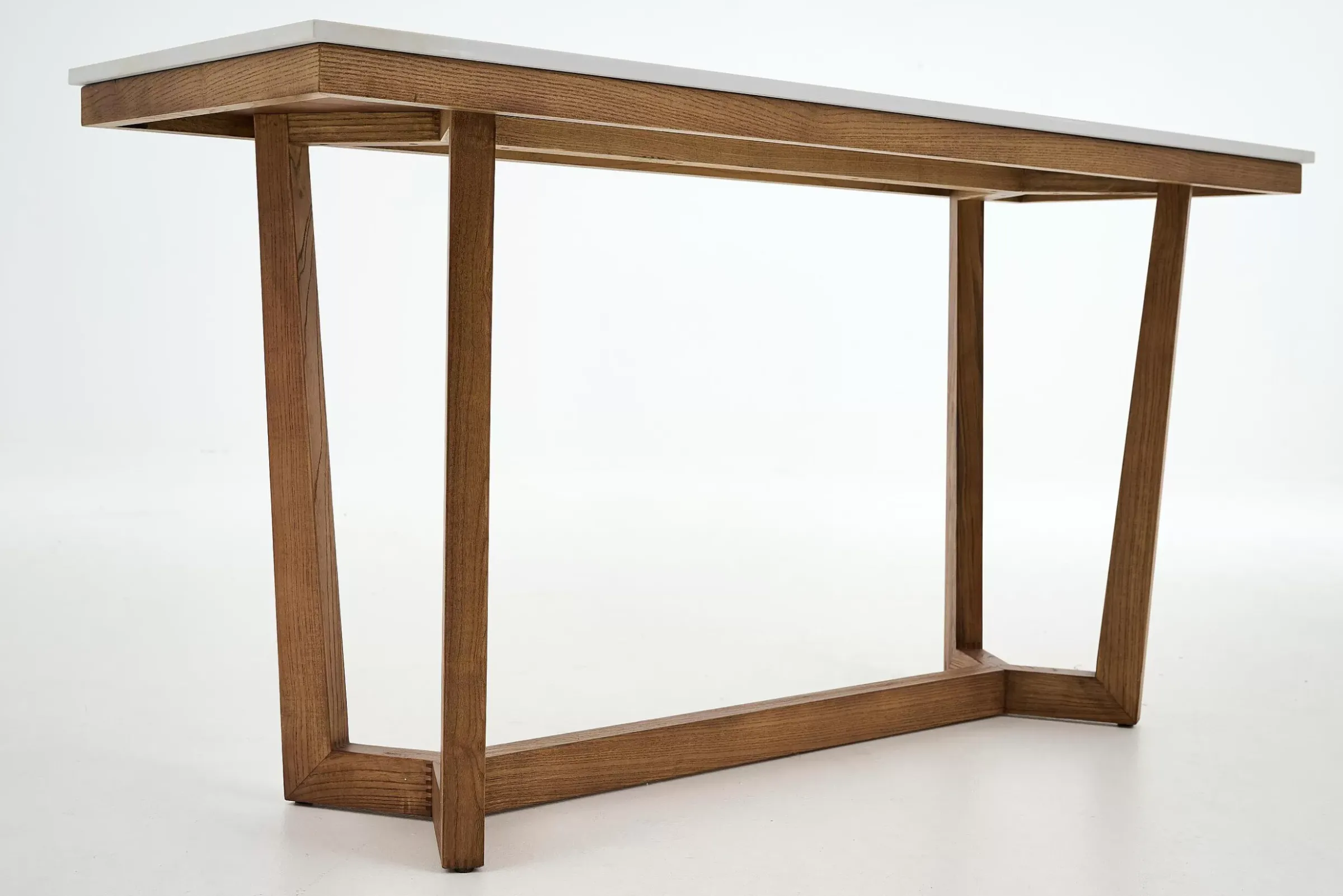 Table A Cafe^Flamant Marnix, Table Console, Chene Et Pierre
