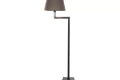 Eclairage^Flamant Martha, Lampadaire, Marron/Noir, Laiton