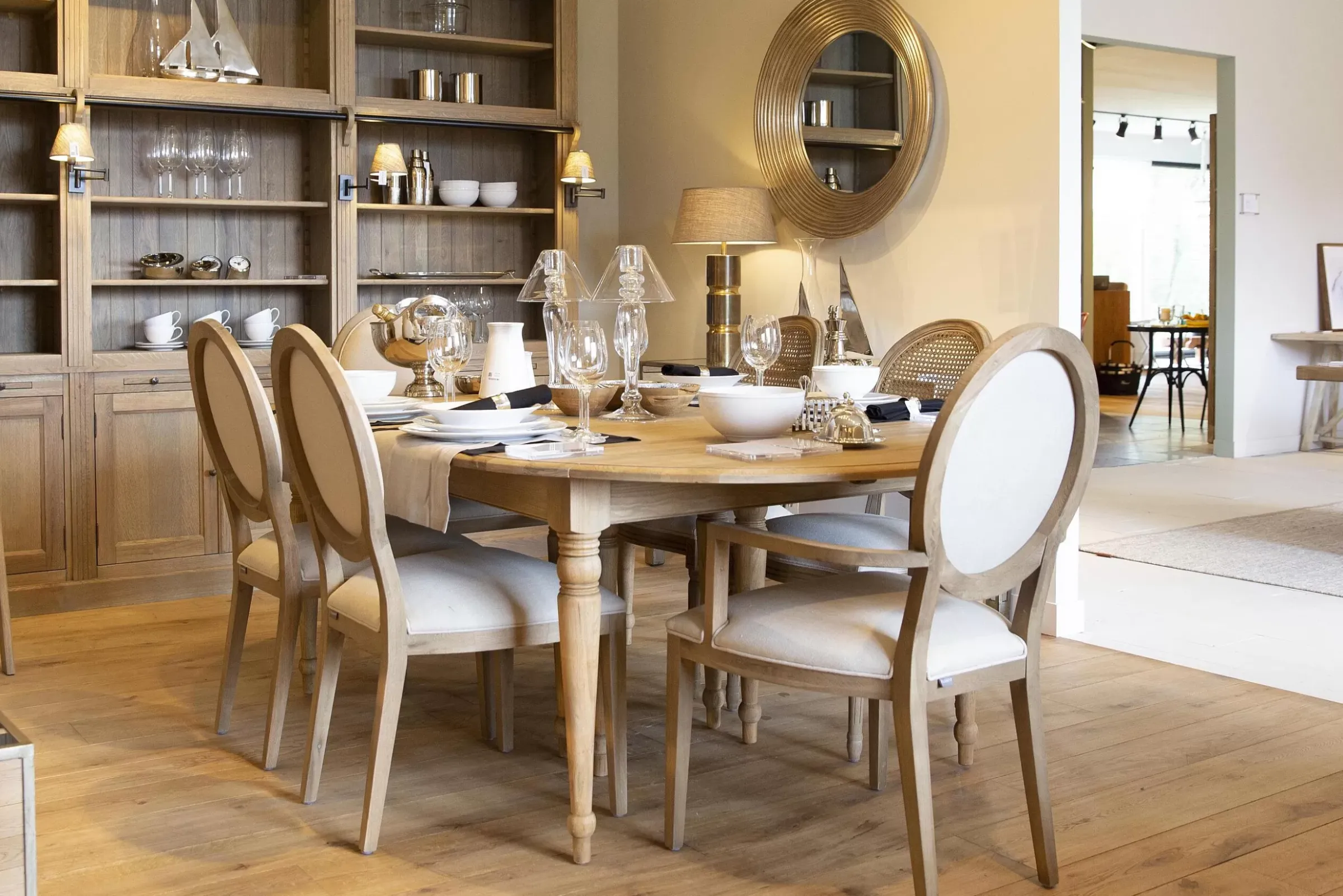 Chaises^Flamant Medy, Chaise, Chene, Lin Naturel