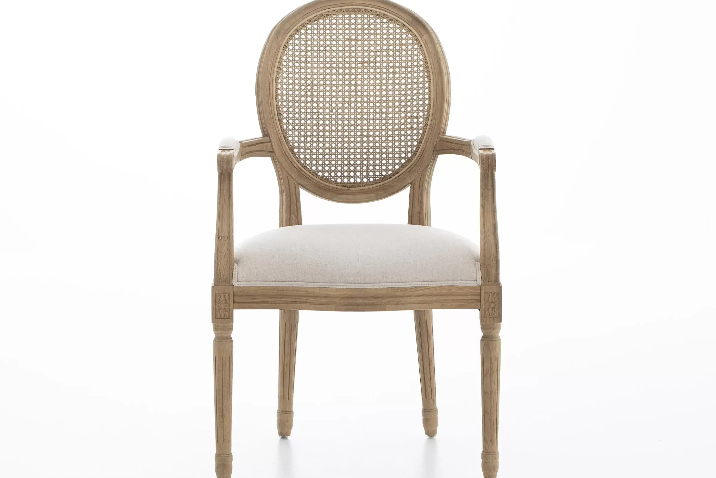Chaises^Flamant Medy, Fauteuil, Chene, Lin Naturel