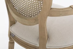 Chaises^Flamant Medy, Fauteuil, Chene, Lin Naturel