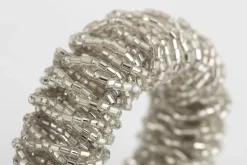 Accessoires^Flamant Meina, Rond De Serviette, Perles, Argent