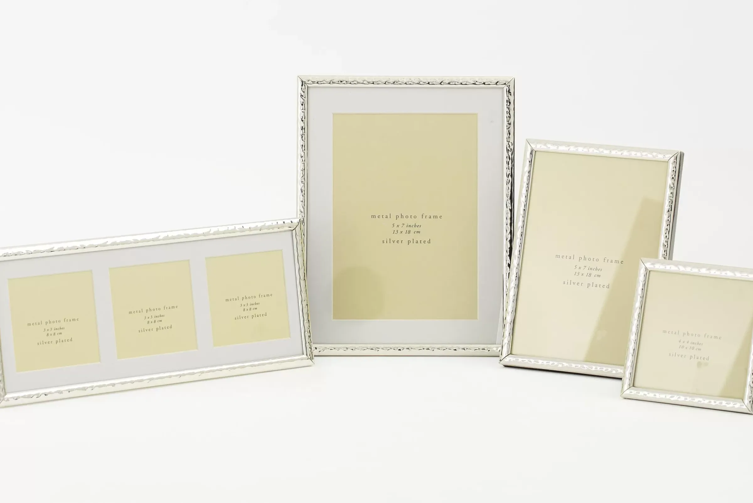Décoration^Flamant Millet, Cadre Photo, Plaque Argent, 8X8, Modele 2
