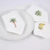 Textiles De Salle A Manger Et De Cuisine^Flamant Mimosa, Serviette, Broderie, Lot De 6