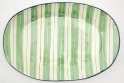 Assiettes, Plats Et Bols^Flamant Nanna, Assiette De Service, Vert, Ovale