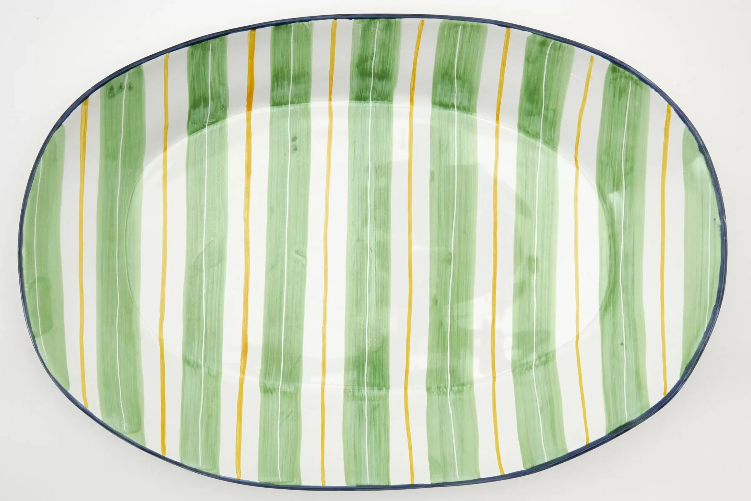 Assiettes, Plats Et Bols^Flamant Nanna, Assiette De Service, Vert, Ovale