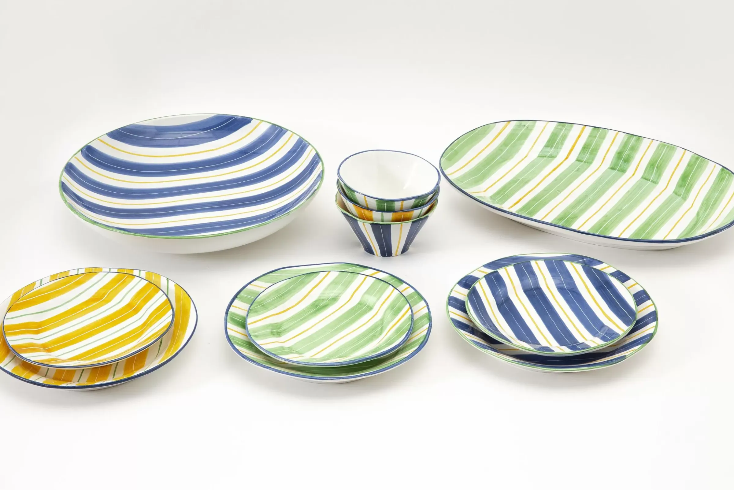 Assiettes, Plats Et Bols^Flamant Nanna, Assiette De Service, Vert, Ovale