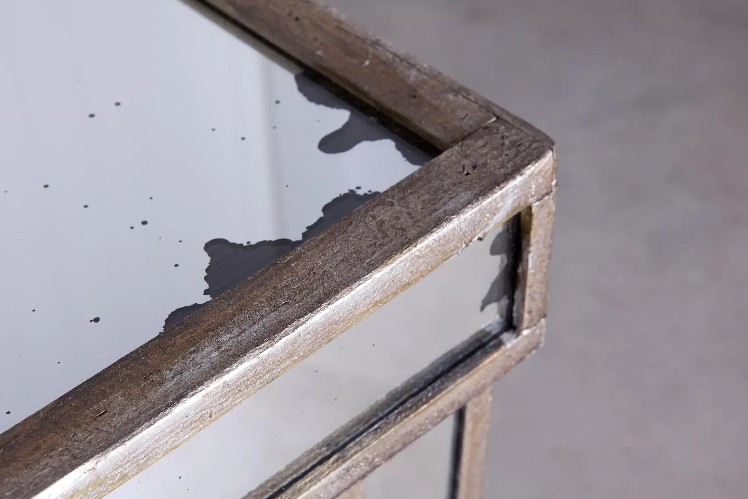 Table A Cafe^Flamant Naxos, Table Console, Miroir Verre Et Bois