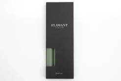 Décoration^Flamant Nell, Bougie De Table, Couleur Vert Olive, Lot De 4