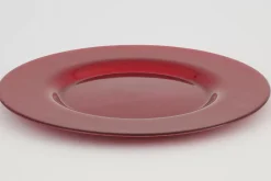 Assiettes, Plats Et Bols^Flamant Pacelle, Assiette, Verre, Rouge
