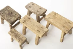 Canapés^Flamant Paton, Tabouret, Bois Recycle
