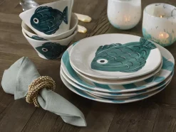 Textiles De Salle A Manger Et De Cuisine^Flamant Phills, Serviette, Vert Iceberg, Ensemble De 6