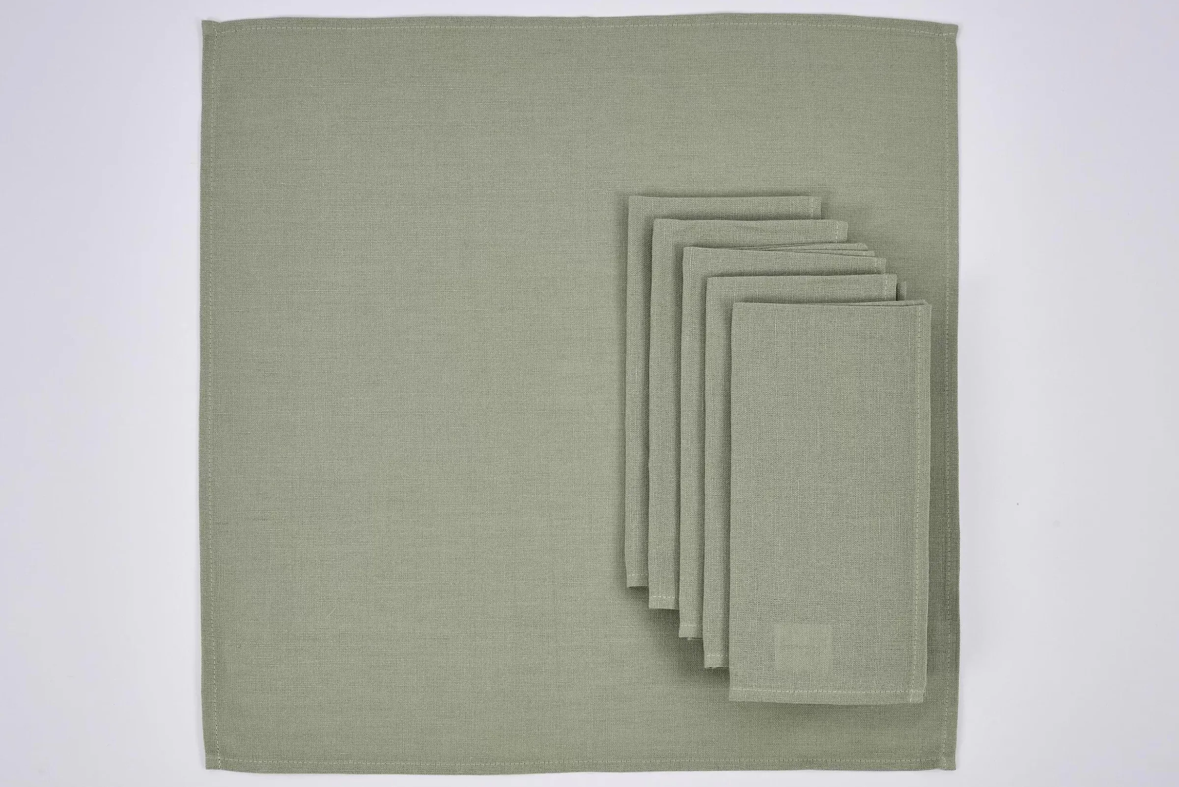 Textiles De Salle A Manger Et De Cuisine^Flamant Phills, Serviette, Vert Iceberg, Ensemble De 6