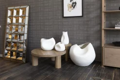 Décoration^Flamant Reynolds, Vase, Ceramique, Blanc, Modele 3