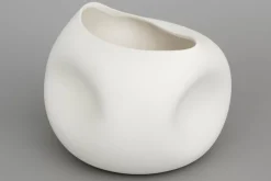 Décoration^Flamant Reynolds, Vase, Ceramique, Blanc, Modele 4