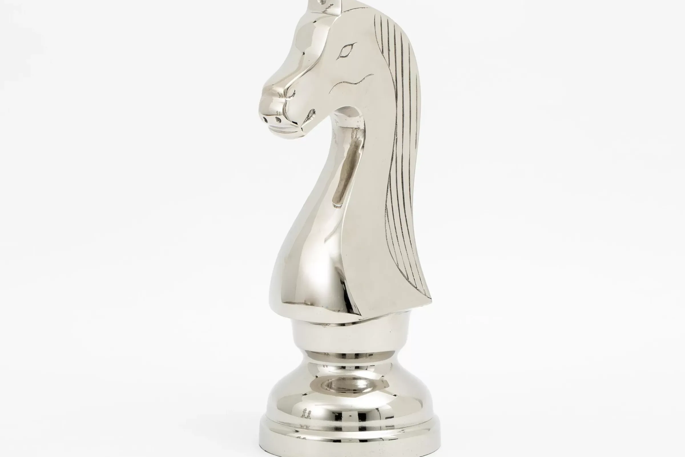Décoration^Flamant Robbins, Piece D'Echecs, Chevalier, Nickel