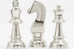 Décoration^Flamant Robbins, Piece D'Echecs, Chevalier, Nickel