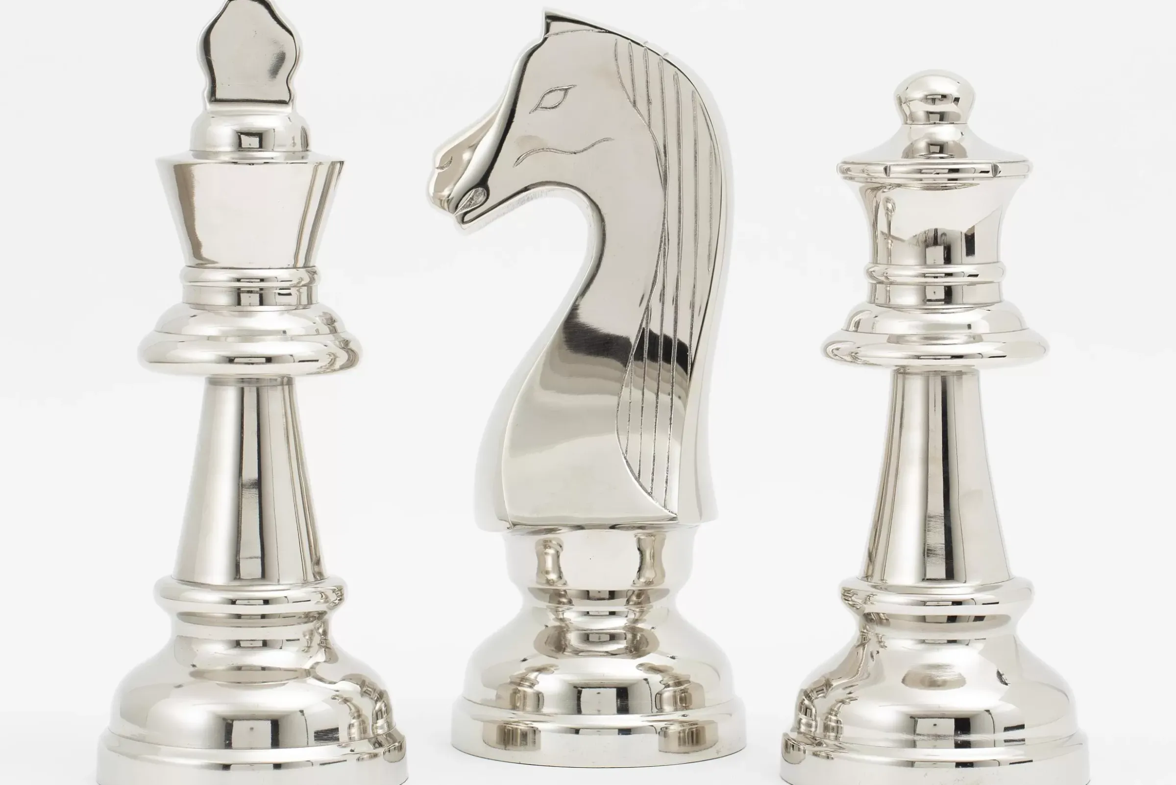 Décoration^Flamant Robbins, Piece D'Echecs, Roi, Nickel