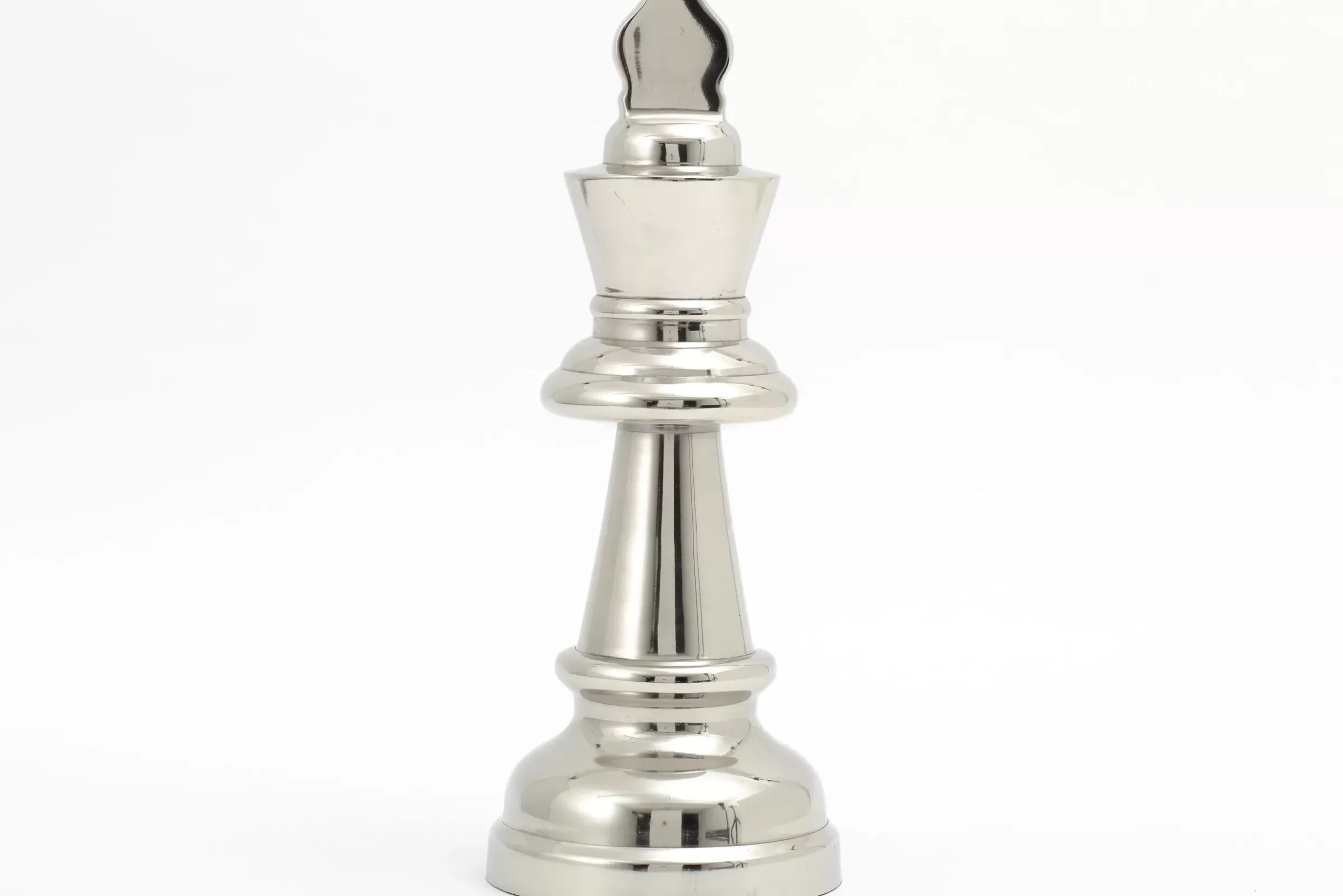 Décoration^Flamant Robbins, Piece D'Echecs, Roi, Nickel