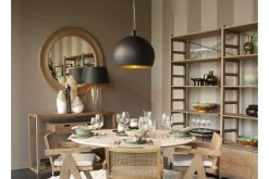 Eclairage^Flamant Roberts, Lampe A Suspension, Noir/Or