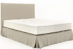 Des Lits^Flamant Sandrine, Lit Double, Avec Tete De Lit, Housse, 180Cm