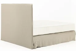 Des Lits^Flamant Sandrine, Lit Double, Avec Tete De Lit, Housse, 180Cm