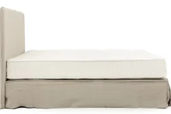 Des Lits^Flamant Sandrine, Lit Double, Avec Tete De Lit, Housse, 180Cm