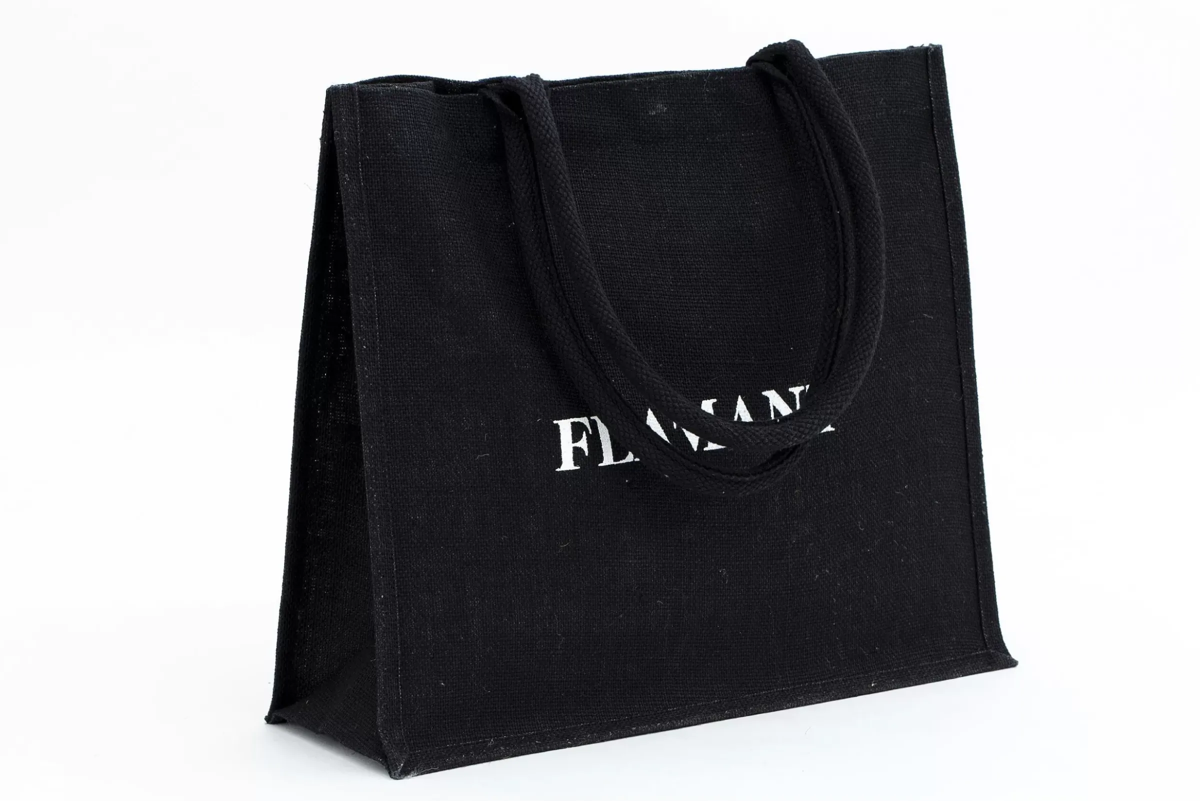 Décoration^Flamant Shopper , Sac Shopping, Jute, Noir