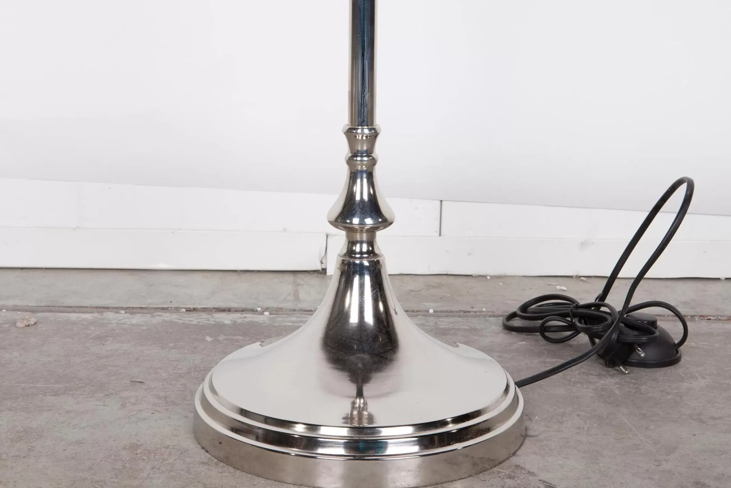 Eclairage^Flamant Sorah, Lampadaire, Laiton Et Nickel