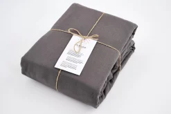 Draps De Lit^Flamant Stefano, Housse De Couette, 260X220, Rayures Grises, Taies D'Oreiller Non Incluses