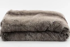 Textiles De Maison^Flamant Tanley, Plaid, Fausse Fourrure
