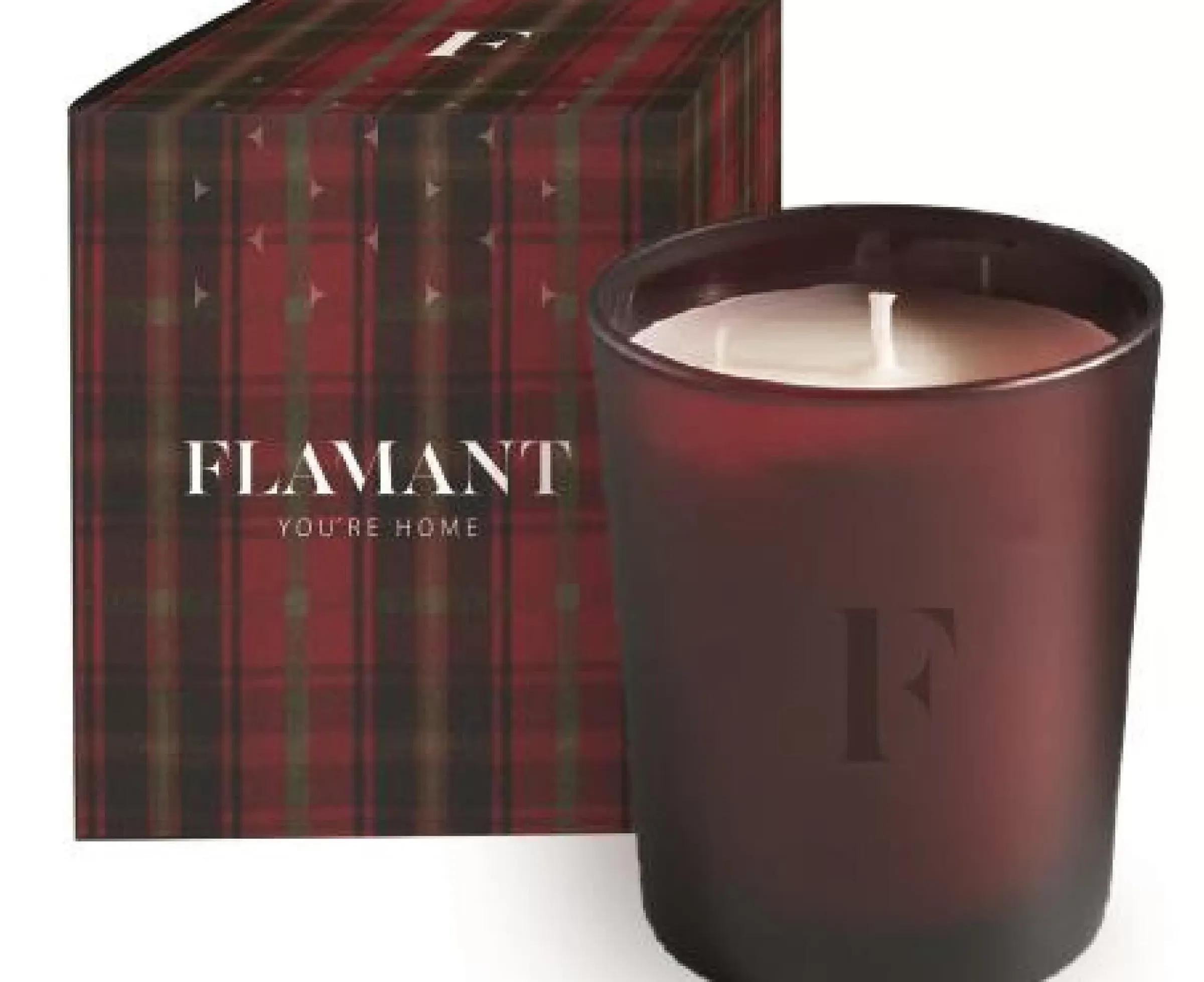 Décoration^Flamant Tartan, Bougie Parfumee