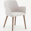 Chaises^Flamant Terni, Fauteuil, Lin Naturel