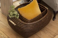 Décoration^Flamant Togo, Panier, Roseau, S