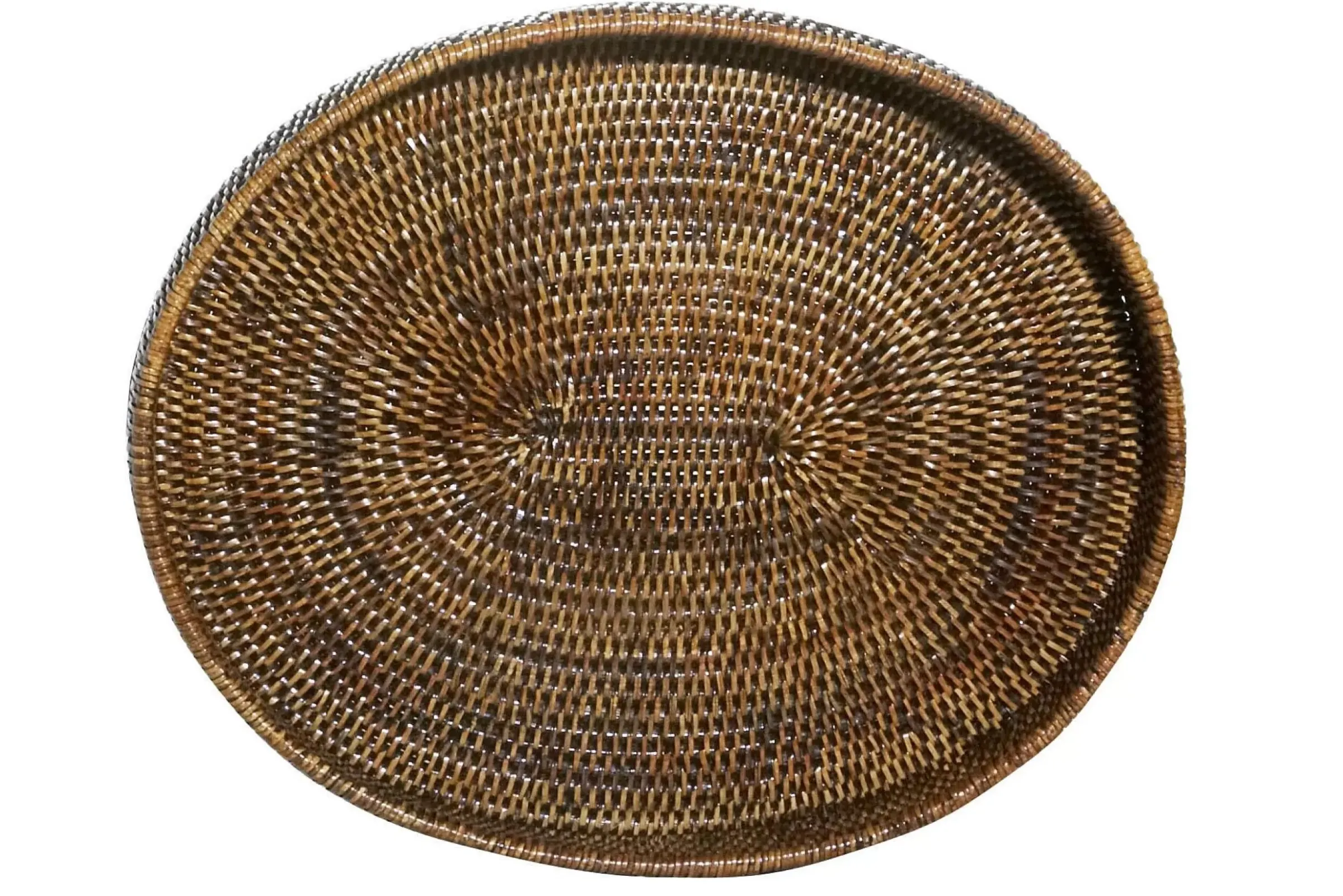 Accessoires^Flamant Togo, Plateau, Ovale, Avec Bord, Roseau, 46Cm