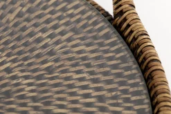 Accessoires^Flamant Togo, Plateau, Rond, Avec Verre, Reed