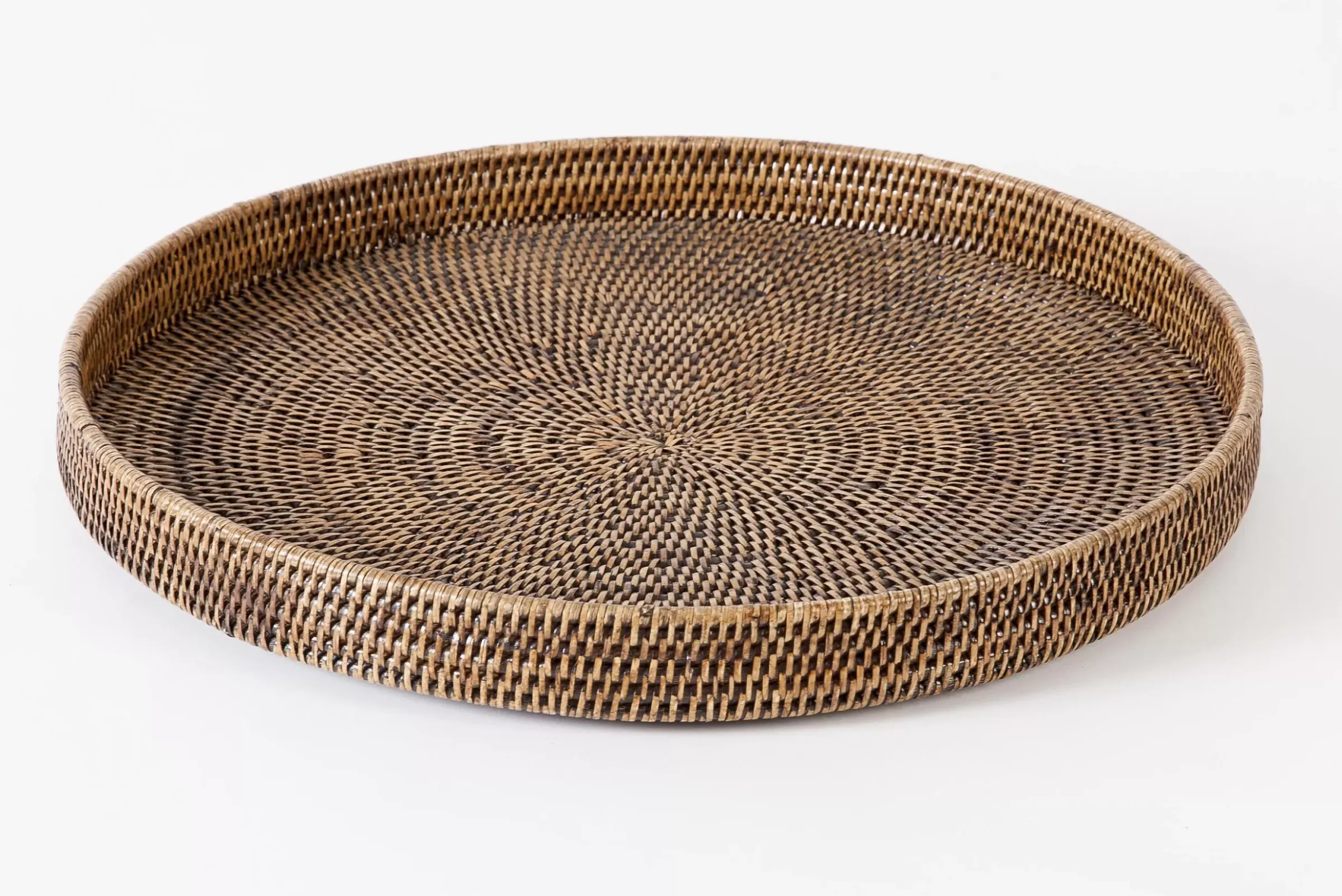 Accessoires^Flamant Togo, Plateau, Rond, Roseau, 48Cm