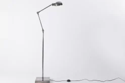 Eclairage^Flamant Twist, Lampadaire, Argent Antique, Ajustable