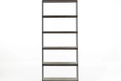 Placards^Flamant Urban, Rack, Chene Et Metal, Marron Fonce
