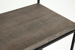 Placards^Flamant Urban, Rack, Chene Et Metal, Marron Fonce