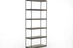 Placards^Flamant Urban, Rack, Chene Et Metal, Marron Fonce