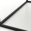 Table A Cafe^Flamant Urban, Table D'Appoint, Chene Et Metal, Marron Fonce