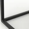Table A Cafe^Flamant Urban, Table D'Appoint, Chene Et Metal, Marron Clair