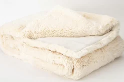 Textiles De Maison^Flamant Veronica, Plaid, Fausse Fourrure