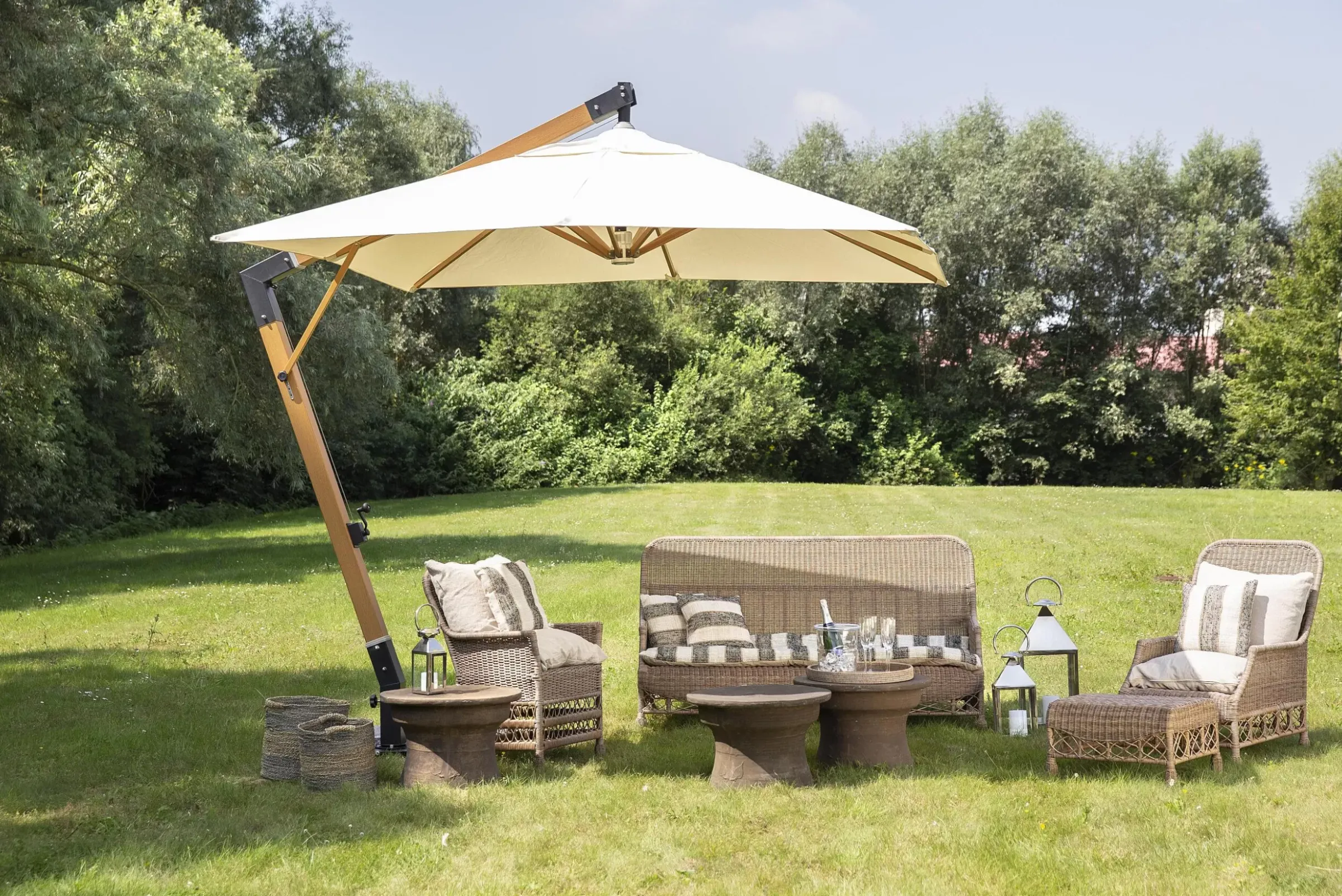 Décorations De Jardin Et Parasols^Flamant Viali, Tambour De Pluie, Rond