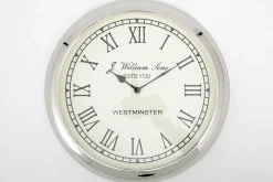 Décoration^Flamant Walters, Horloge Murale, Nickel