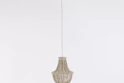 Eclairage^Flamant Zofia, Suspension, Perles De Fer Et Bois