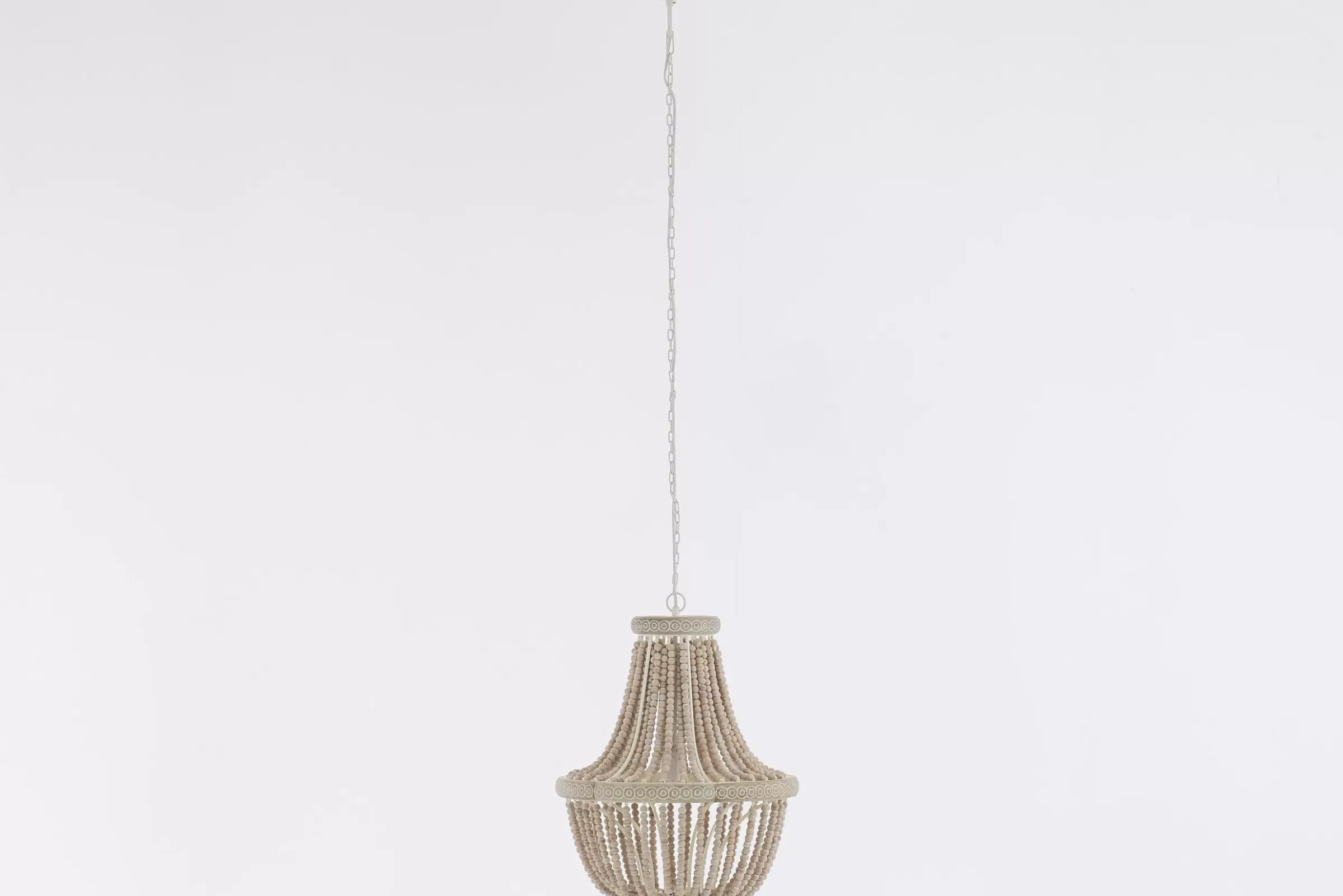 Eclairage^Flamant Zofia, Suspension, Perles De Fer Et Bois